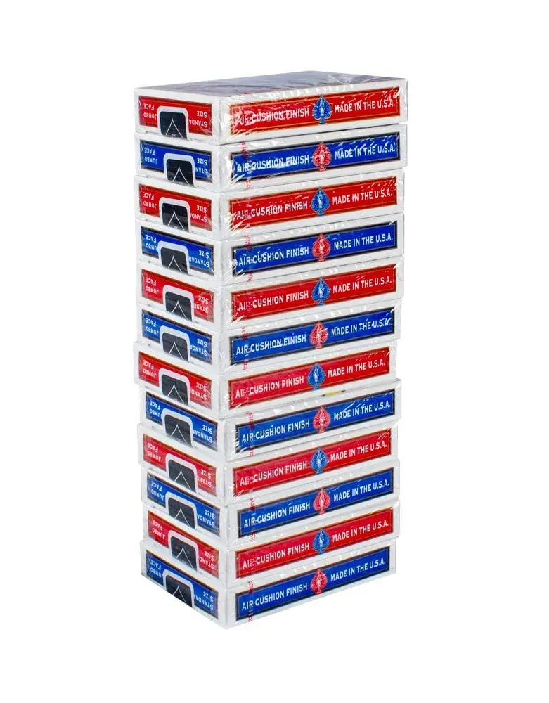 Bicycle Jumbo Index Playing Cards 12 Pack Red & Blue | Large Print Poker Size for All Ages - view 4