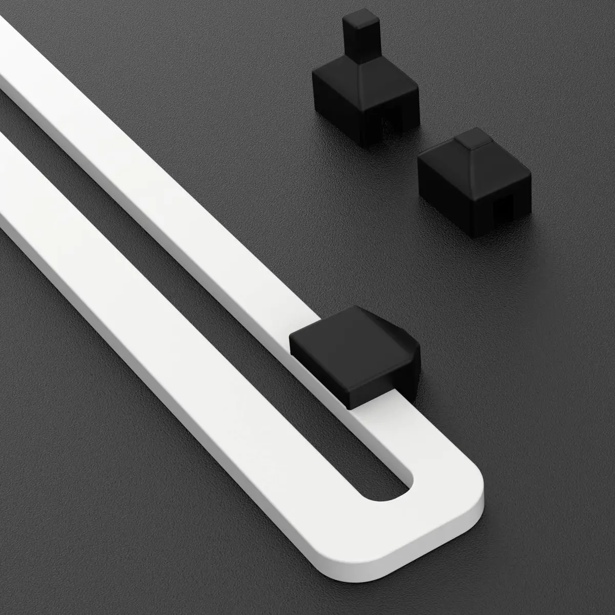 upHere White Graphics Card GPU Brace Support /Holster Bracket, Anodized Aerospace Aluminum, 10.5 * 2.5 * 0.5 Inches | Supports Single or Dual Slot Cards - view 3