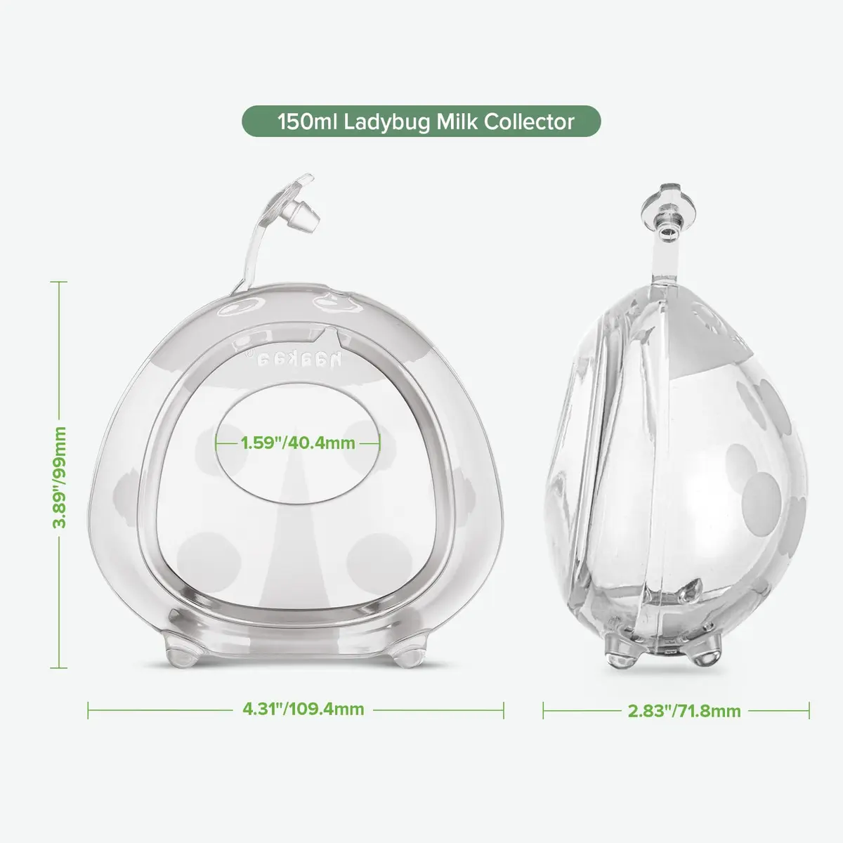 haakaa Ladybug Silicone Breast Milk Collector 150ml (5oz) | Passive Collection for Nursing Moms - view 7