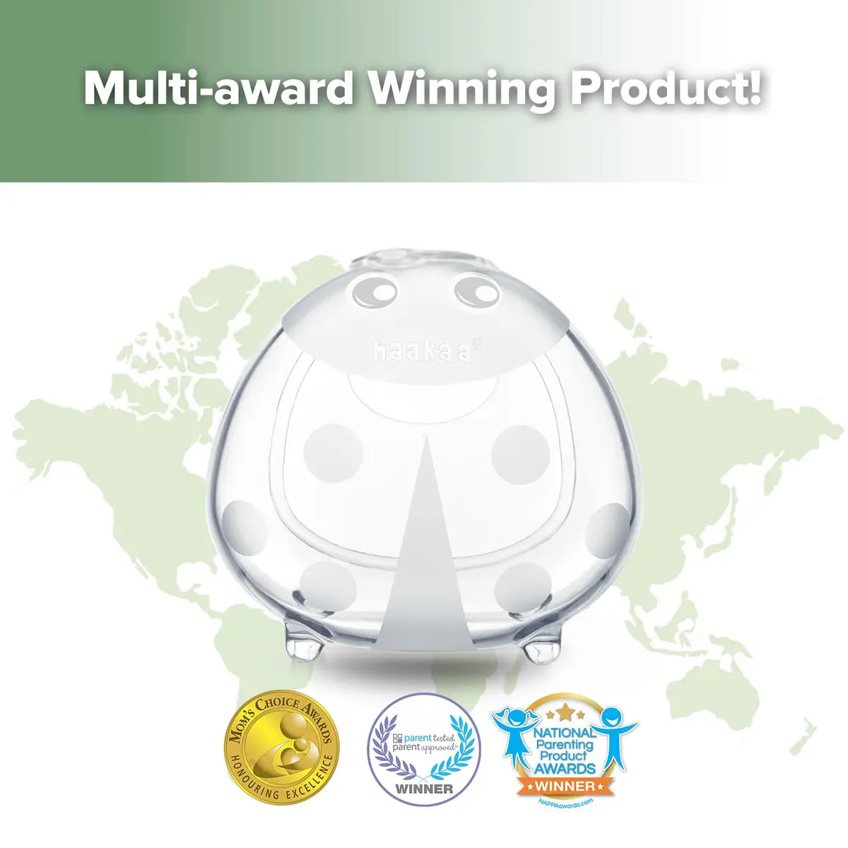 haakaa Ladybug Silicone Breast Milk Collector 150ml (5oz) | Passive Collection for Nursing Moms - view 8