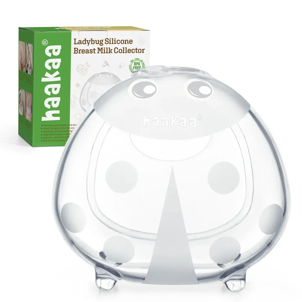 haakaa Ladybug Silicone Breast Milk Collector 150ml (5oz) | Passive Collection for Nursing Moms - main product image