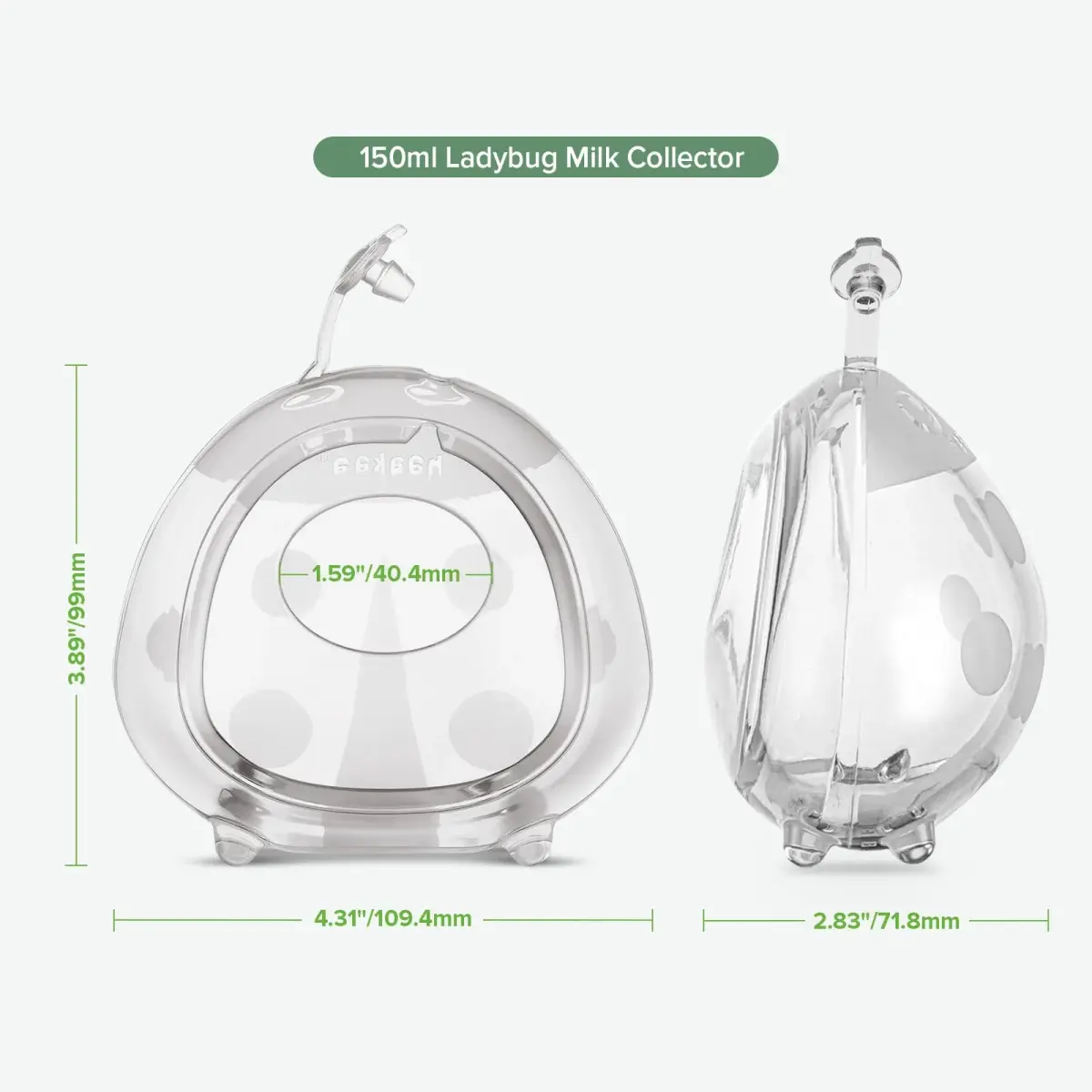 haakaa Ladybug Silicone Breast Milk Collector 150ml (5oz) | Passive Collection for Nursing Moms - view 7