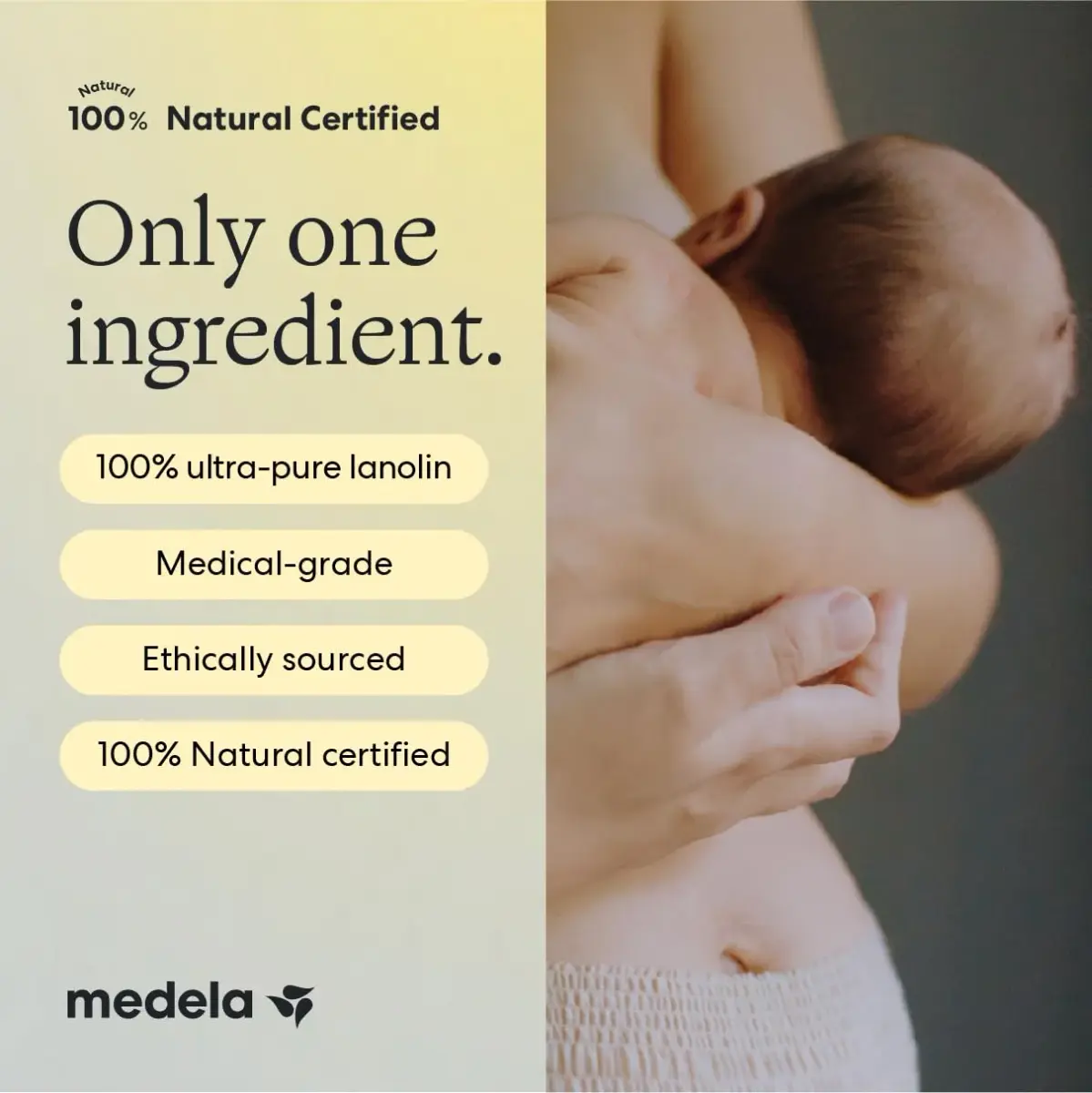 Medela Purelan Lanolin Nipple Cream 37g (1.3 oz) | Soothes Sore Nipples, Baby Safe, Natural Relief - view 5