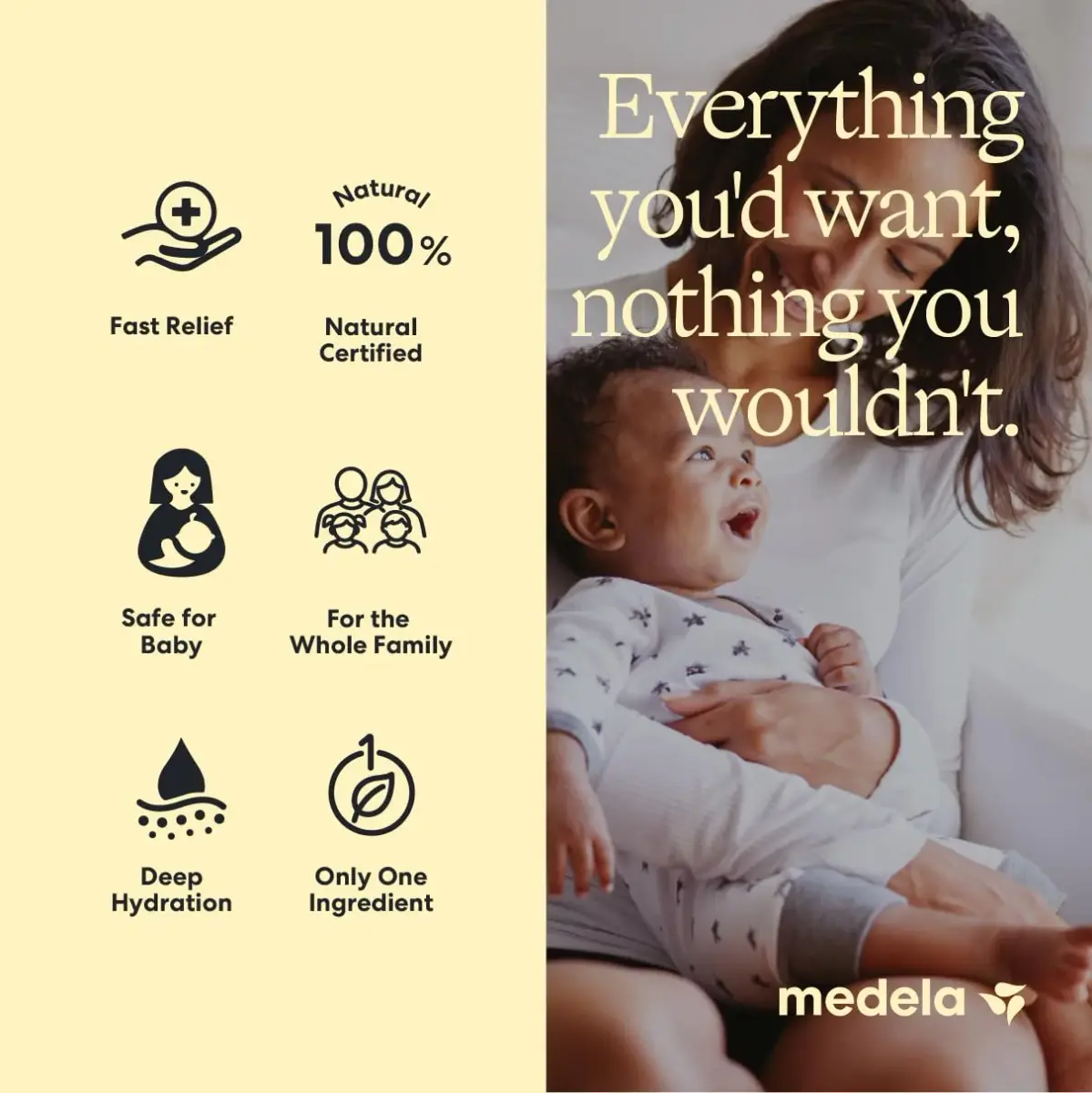 Medela Purelan Lanolin Nipple Cream 37g (1.3 oz) | Soothes Sore Nipples, Baby Safe, Natural Relief - view 3