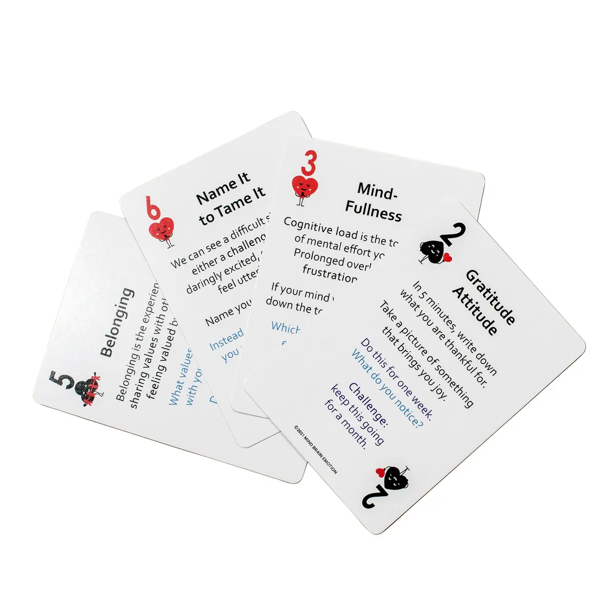 Mind Brain Emotion 52 Essential Coping Skills Cards | CBT, Meditation & Somatic Exercises for Stress & Anxiety Relief - view 7