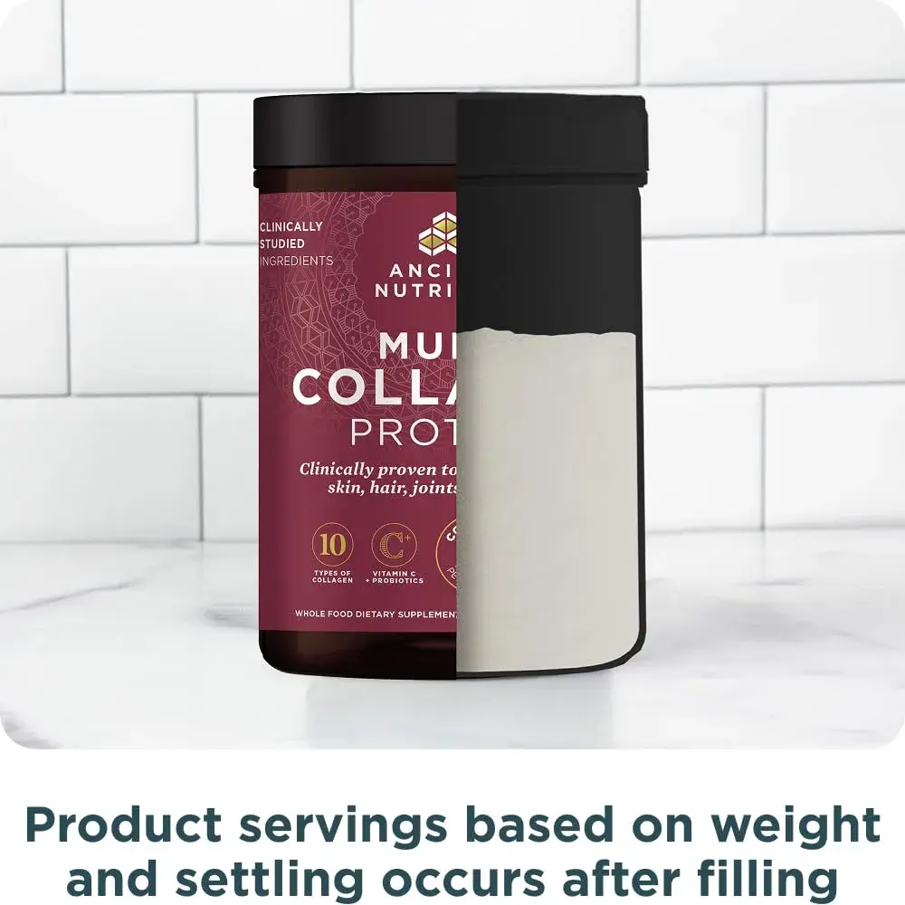 Ancient Nutrition Multi Collagen Protein Powder with Vitamin C & Probiotics, 60 Servings | Supports Skin, Joints, Gut Health - view 8