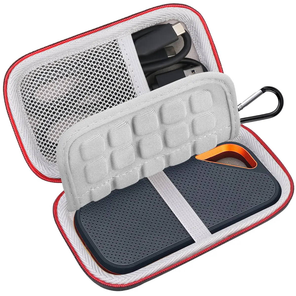Lacdo Hard Carrying Case for SanDisk Extreme Pro/SanDisk Extreme Portable SSD 500GB 1TB 2TB 4TB 8TB | Shockproof & Water-Resistant - main product image