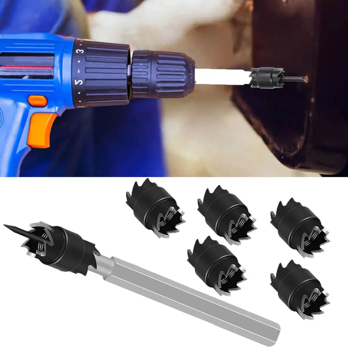 NAKAO 13 Pcs Spot Weld Cutter Set Double Sided 3/8" (9.5mm) HSS Drill Bits | Precision Metal Separation Tool - view 9