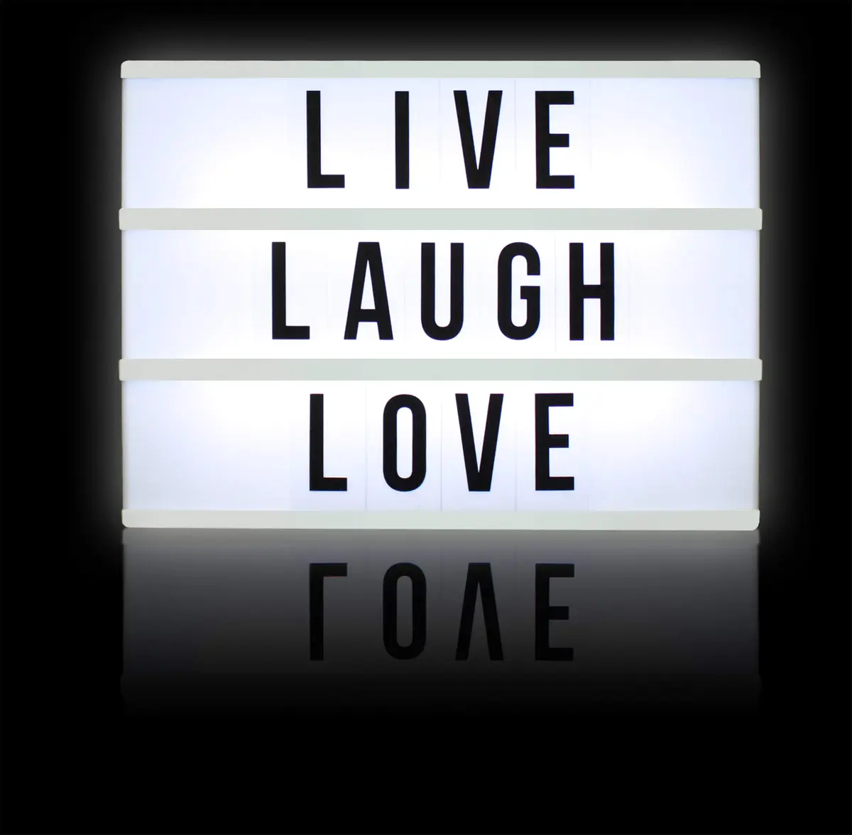 Northpoint White Decorative Signage 10-LED Mini Box | Vintage Alphabet Home Lighting - view 4