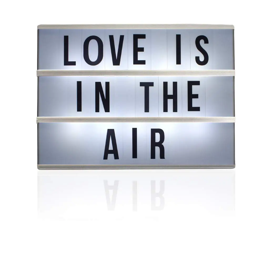 Northpoint White Decorative Signage 10-LED Mini Box | Vintage Alphabet Home Lighting - view 6