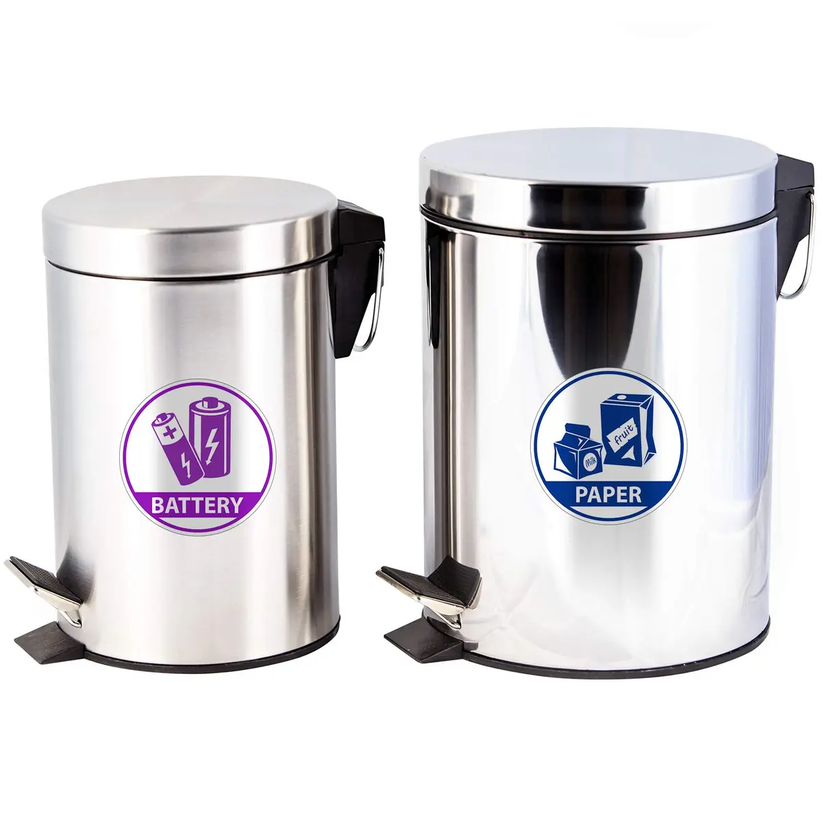 Outus Recycle Sticker Decal 10cm Waterproof Labels for Trash & Recycling | Bilingual, Removable Vinyl - view 6