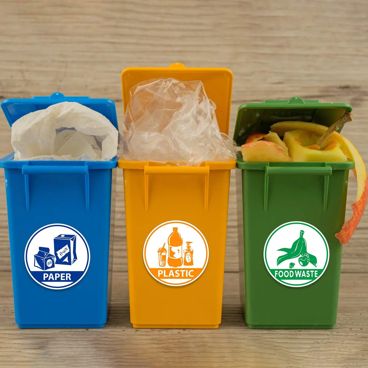 Outus Recycle Sticker Decal 10cm Waterproof Labels for Trash & Recycling | Bilingual, Removable Vinyl - view 7