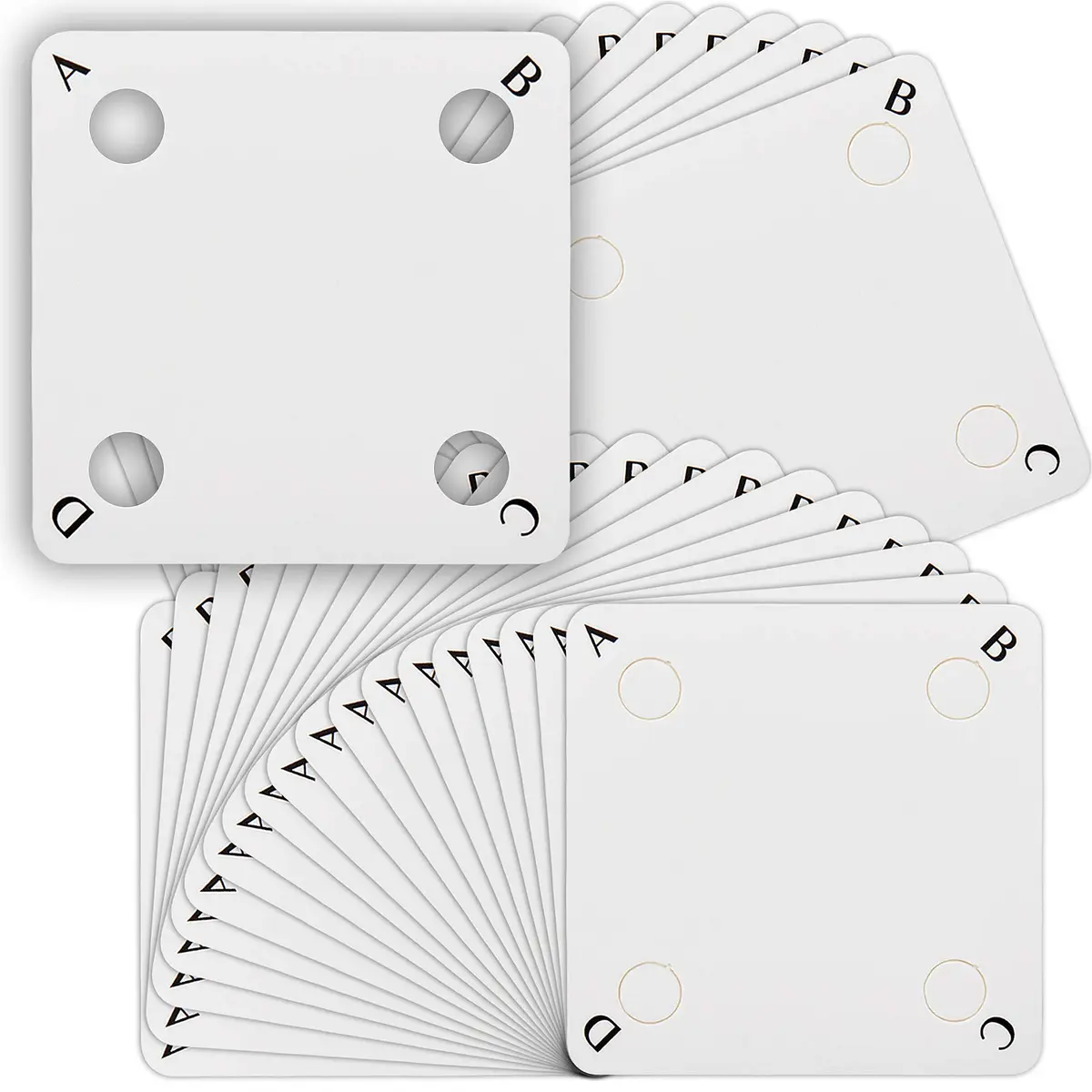 Chuangdi 50 Pieces Weaving Cards | Tablet Weaving Card Paper Loom Cards for Loom or Inkle Loom Supplies - main product image