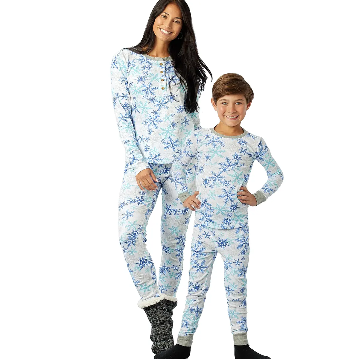 HonestBaby Family Matching Holiday Pajamas for Men, Women, Kids, Toddlers, Baby Boys, Girls, Unisex Pets | Organic Cotton, Fall Style - main product image