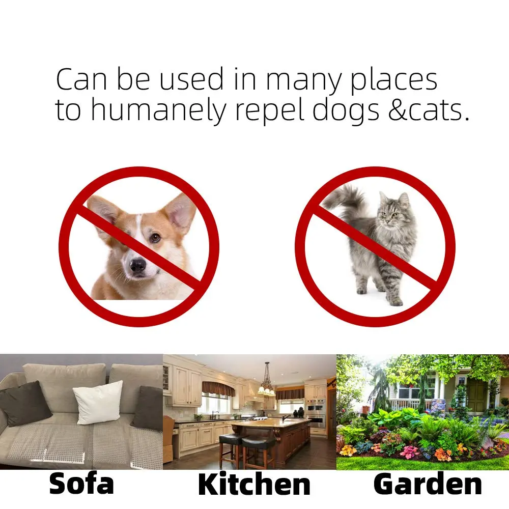 BYTEBAY Cat Repellent Scat Mat 8 Pack | Humane Humane Security Spikes 16x13 Inches - view 5