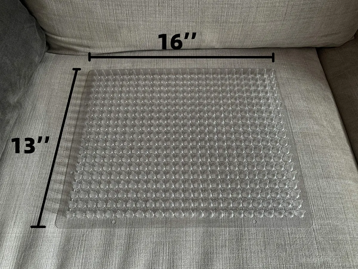 BYTEBAY Cat Repellent Scat Mat 8 Pack | Humane Humane Security Spikes 16x13 Inches - view 6