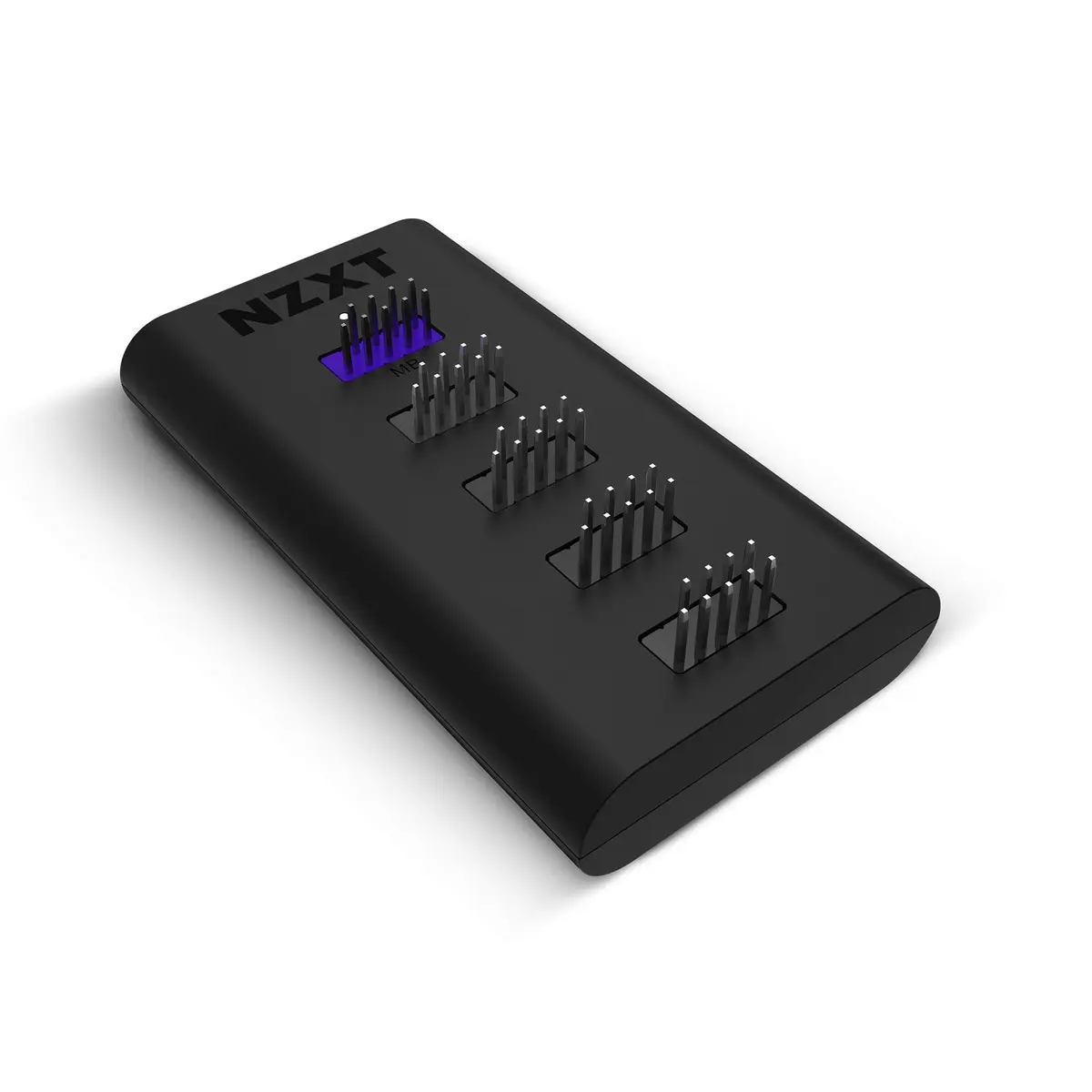 NZXT Internal USB Hub 3 - Expands 4 USB 2.0 Ports - Sleek Multifunctional Design - SATA Power Connection - Plug and Play | Compact, Stable Power, Easy Install - view 2