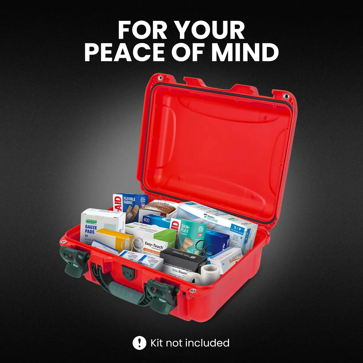 NANUK 920 Waterproof First Aid Box 15" x 10.5" x 6.2" | Impact-Resistant, Dustproof, Floats - view 3