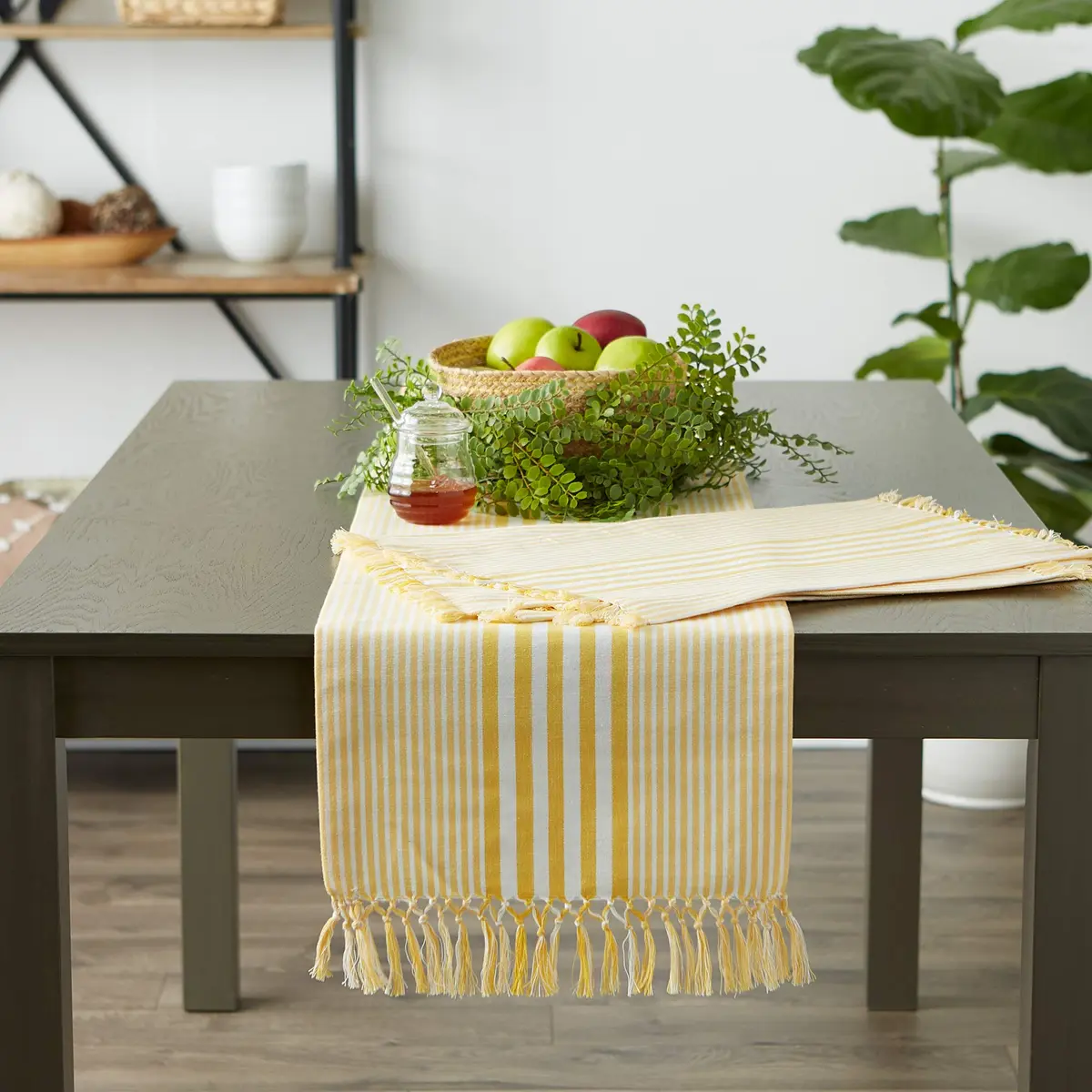 DII Multi Stripe Kitchen Tabletop Collection Placemat Set 13x19 inches (33x48 cm) - Set of 6 - view 5