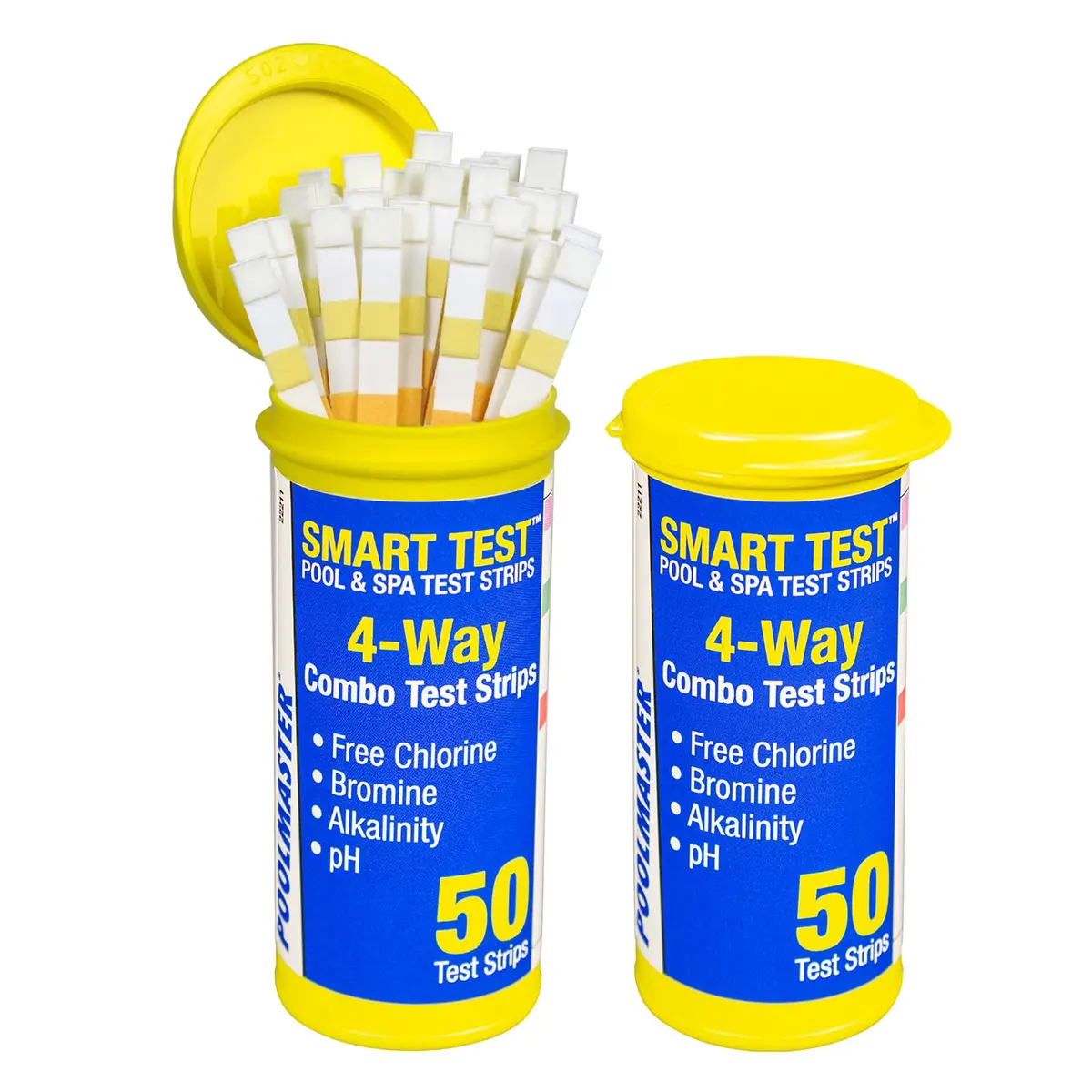 Poolmaster 4-Way Test Strips 100 Count | Accurate Pool & Spa Water Testing in Seconds - main product image