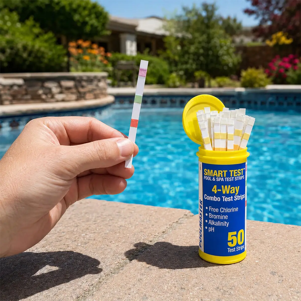 Poolmaster 4-Way Test Strips 100 Count | Accurate Pool & Spa Water Testing in Seconds - view 4