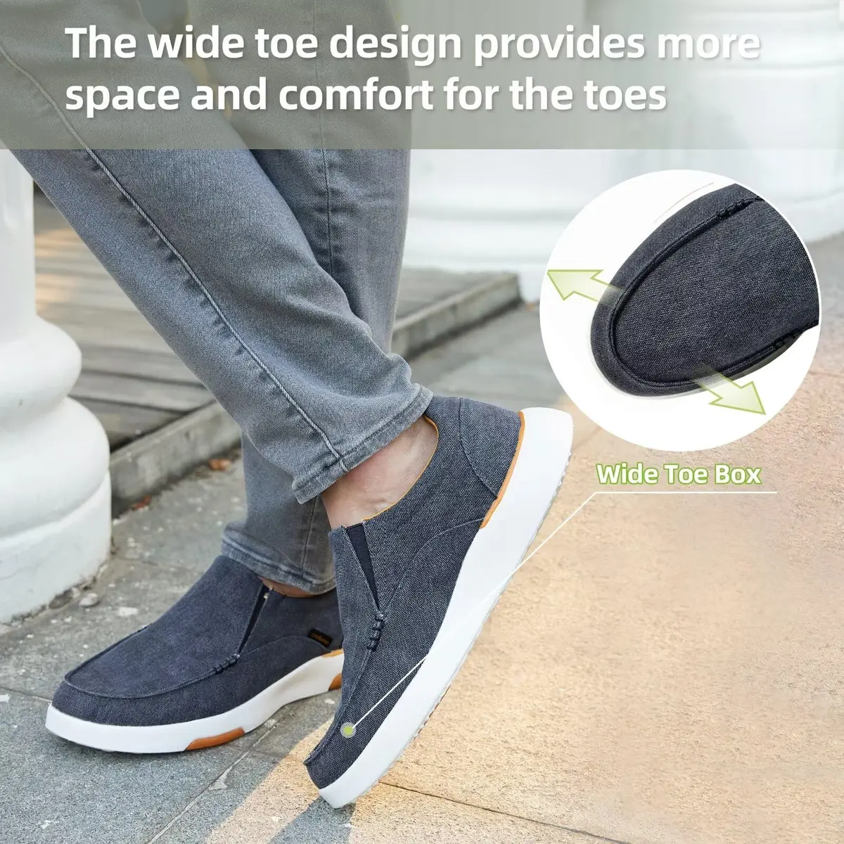 OrthoComfoot Men's Orthopedic Walking Shoes for High Arch & Plantar Fasciitis | Diabetic-Friendly Sneakers Size 9 - view 7