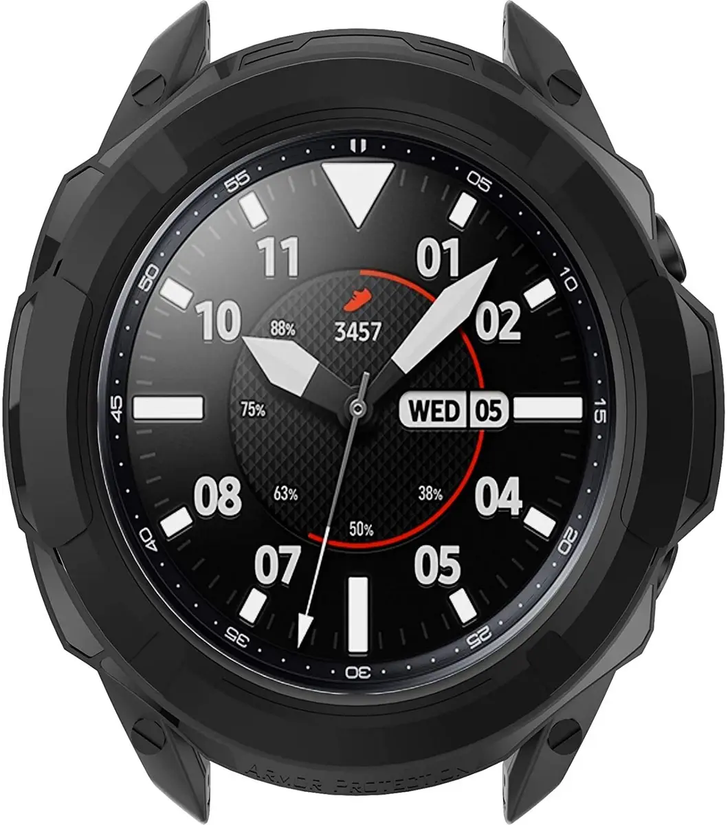 TenCloud Black Watch Case for Samsung Galaxy Watch 3 41mm/45mm | Rotatable Bezel Protector - main product image