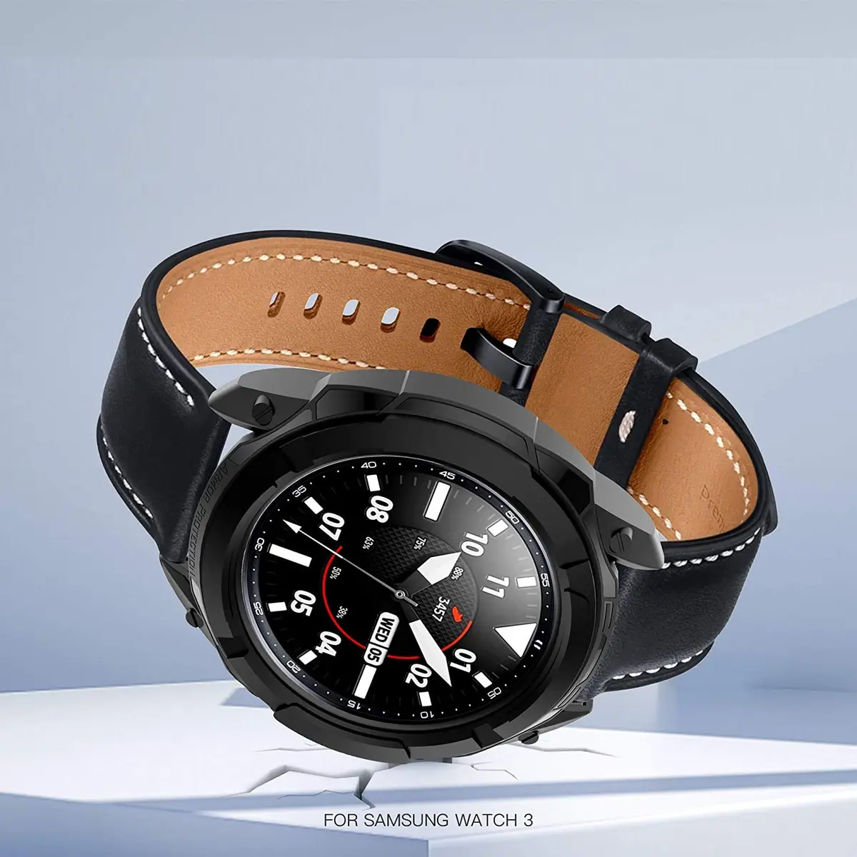 TenCloud Black Watch Case for Samsung Galaxy Watch 3 41mm/45mm | Rotatable Bezel Protector - view 5