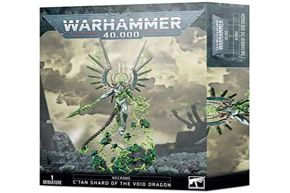 Games Workshop Warhammer 40,000 Necrons C'Tan Shard of The Void Dragon Miniature | 22.7cm (9.1 inches) Plastic Model - view 2