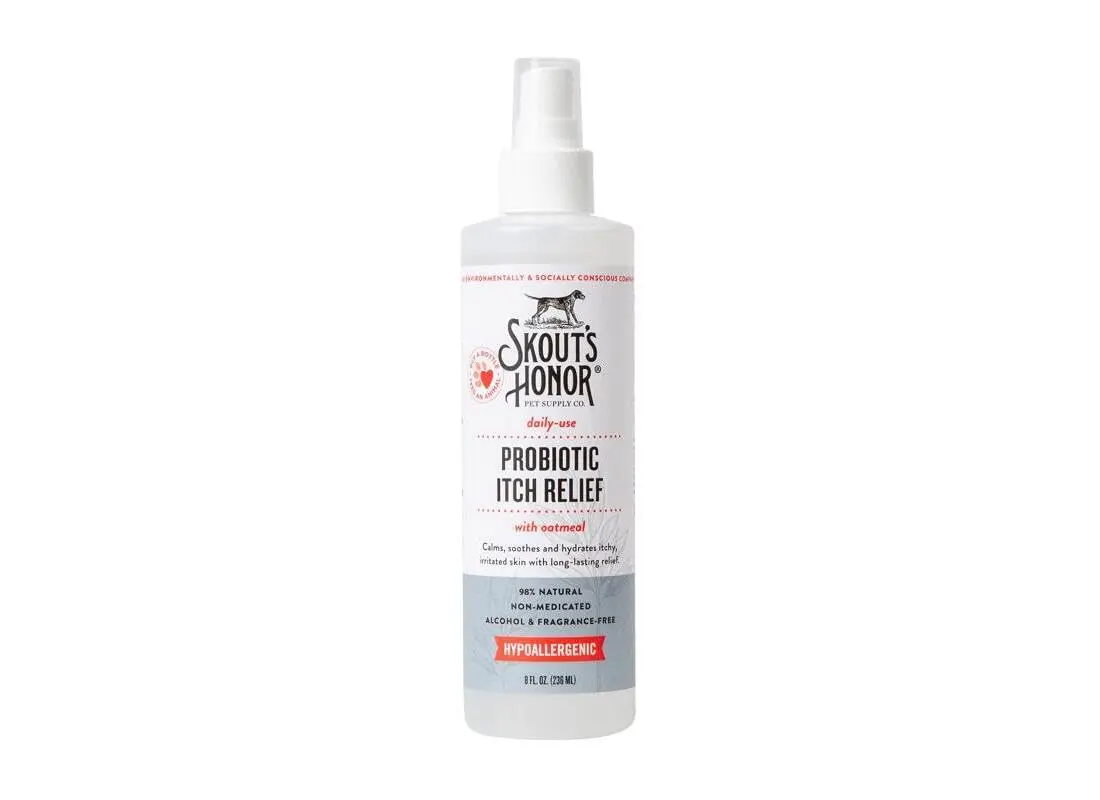 SKOUT'S HONOR Probiotic Itch Relief Spray 8 Fl Oz | Supports Skin Comfort & Itch Relief - main product image