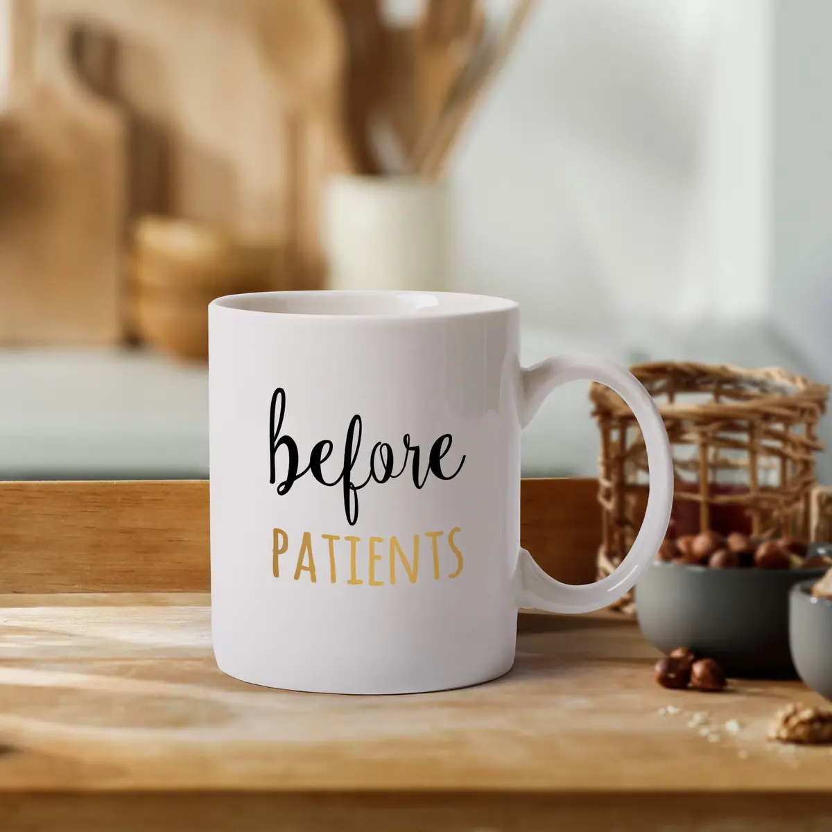 Gemwi Before After Patients 11 oz Coffee Mug & 18 oz Stemless Wine Glass Set | Humorous Medical Gift for Nurses & Doctors - view 4