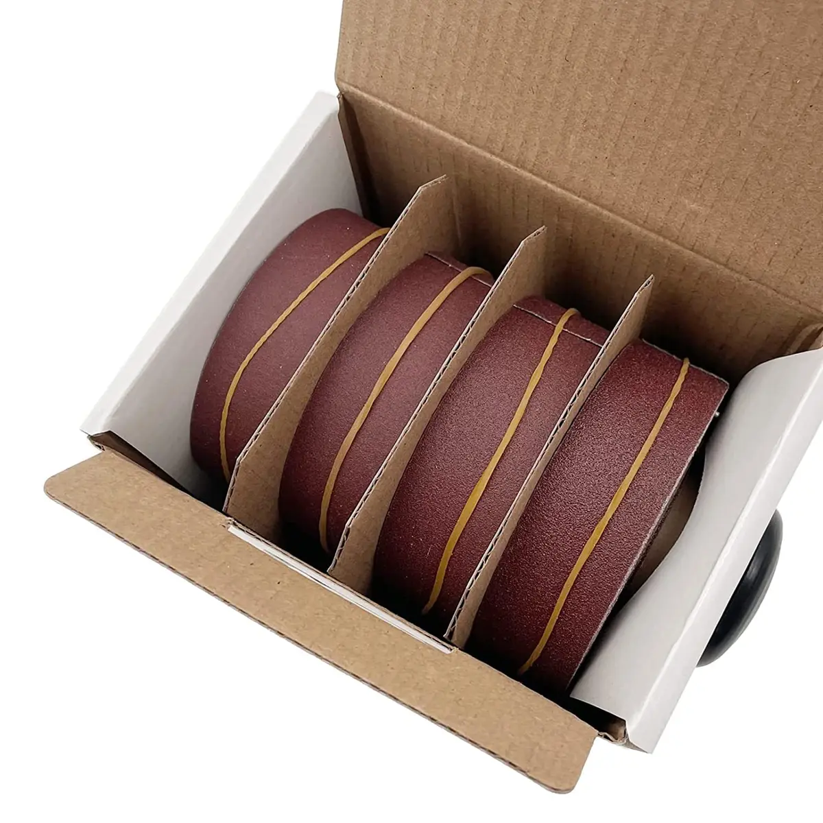 LYFJXX Emery Cloth Roll 1 inch x 19.68 ft (25.4mm x 6m) Assorted Grits (150, 240, 320, 400) | Professional Grade Aluminum Oxide Sandpaper Rolls - view 5