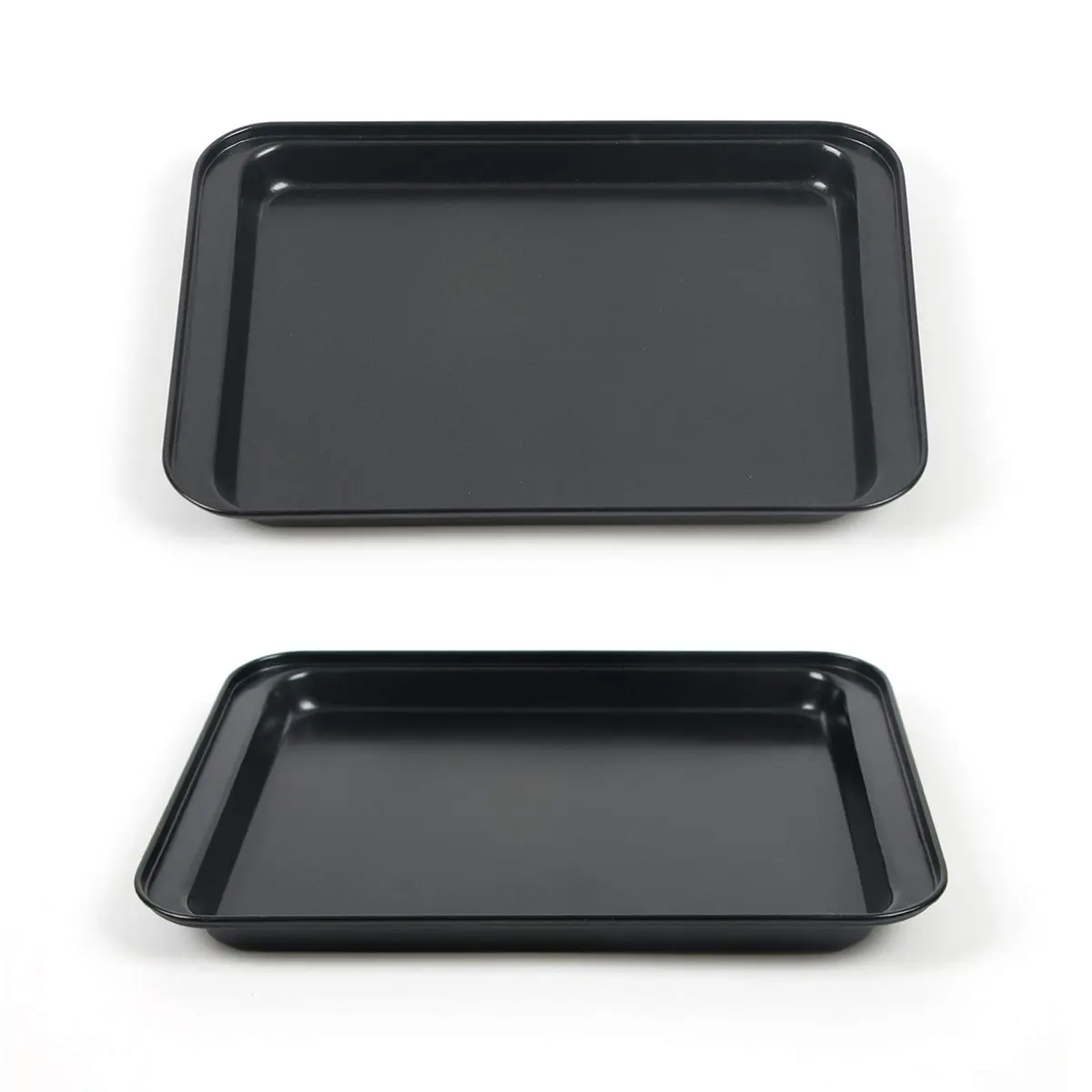 Shinsin Small Baking Sheet 2 Pack | Nonstick Oven Trays for Toaster Oven, 8 Inch, Rimmed Border - view 3