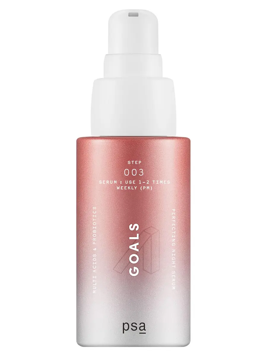 PURPOSEFUL SKINCARE PSA - GOALS Multi Acid & Probiotics Night Serum 30 mL | Reduces Pores & Dark Spots - main product image