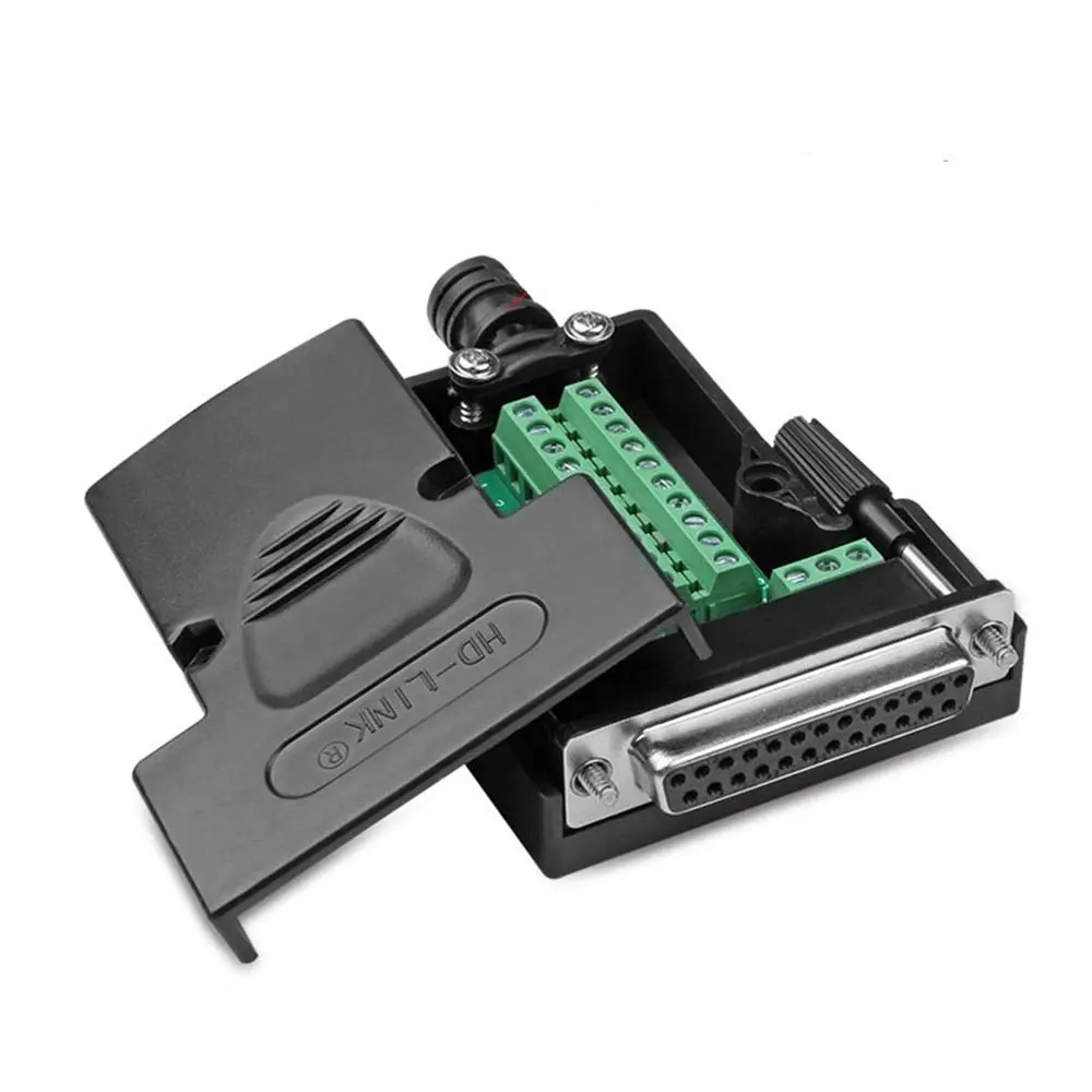 ANMBEST DB25 Solderless Serial Terminal Adapter Male+Female | 24V 2A, 74mm x 57mm x 26mm - view 6