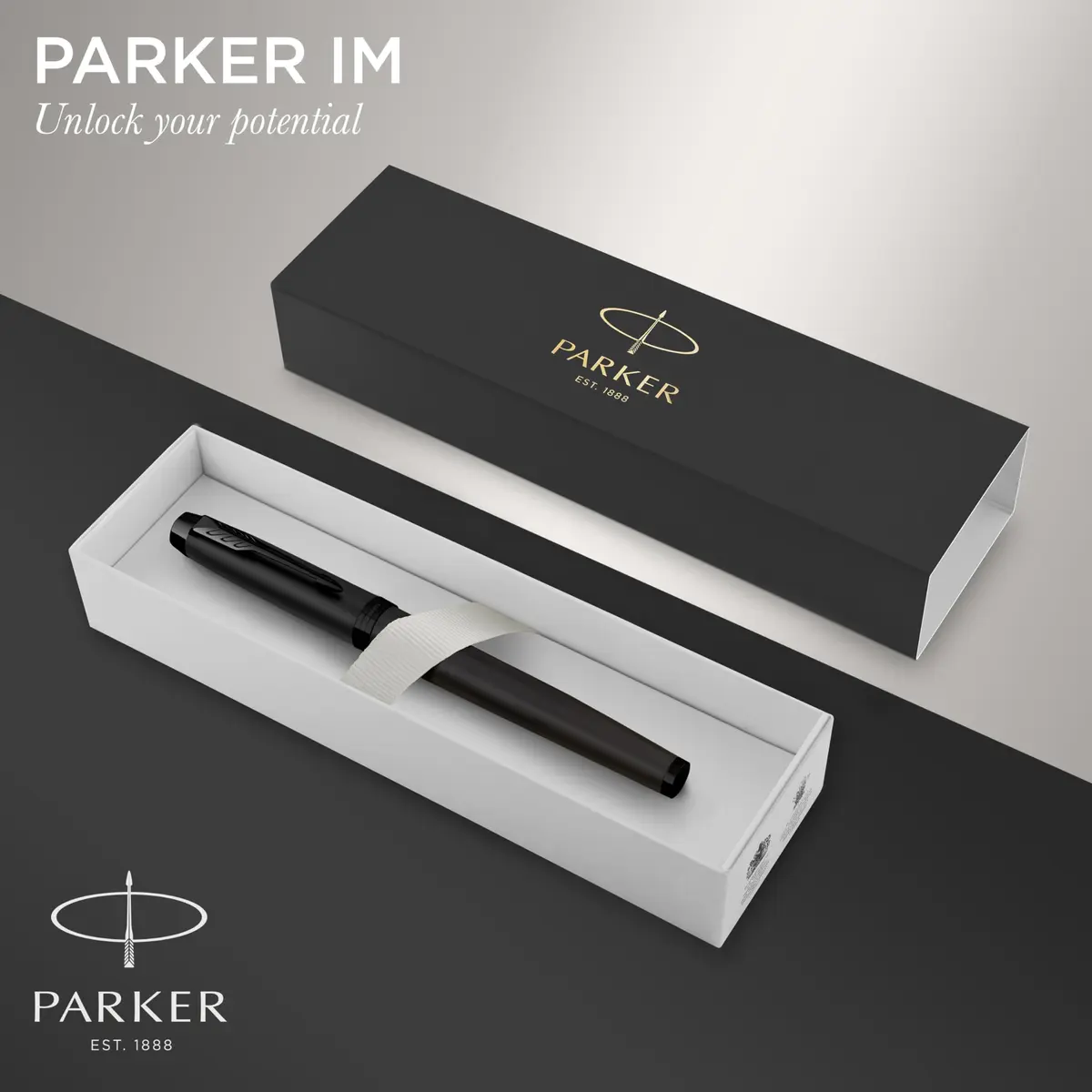 Parker IM Rollerball Pen, Fine Point, Matte Black, 0.9mm | Smooth Writing for Professionals - view 2