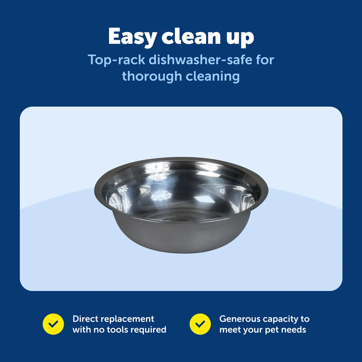 PetSafe Stainless Steel Dog and Cat Bowl, Grey, 5 Cup | Durable, Hygienic & Dishwasher Safe - view 6