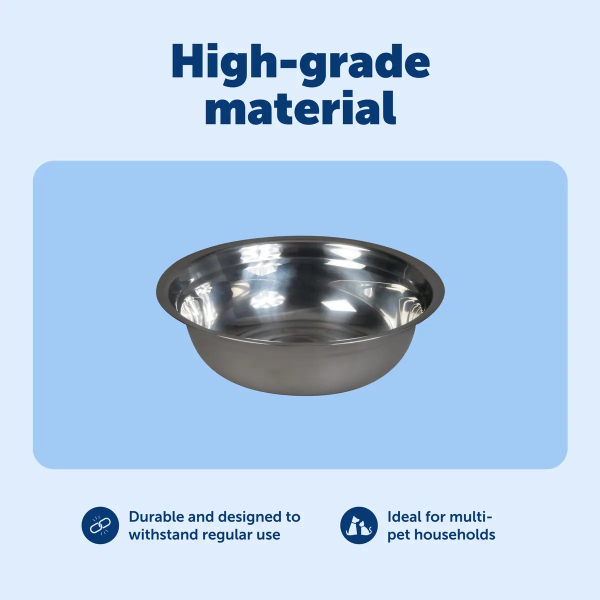 PetSafe Stainless Steel Dog and Cat Bowl, Grey, 5 Cup | Durable, Hygienic & Dishwasher Safe - view 4