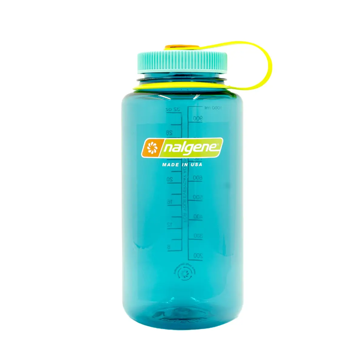 Nalgene 32 oz Wide Mouth Water Bottle, Cerulean | Heavy-Duty, Reusable, Leak-Proof & Dishwasher Safe - main product image