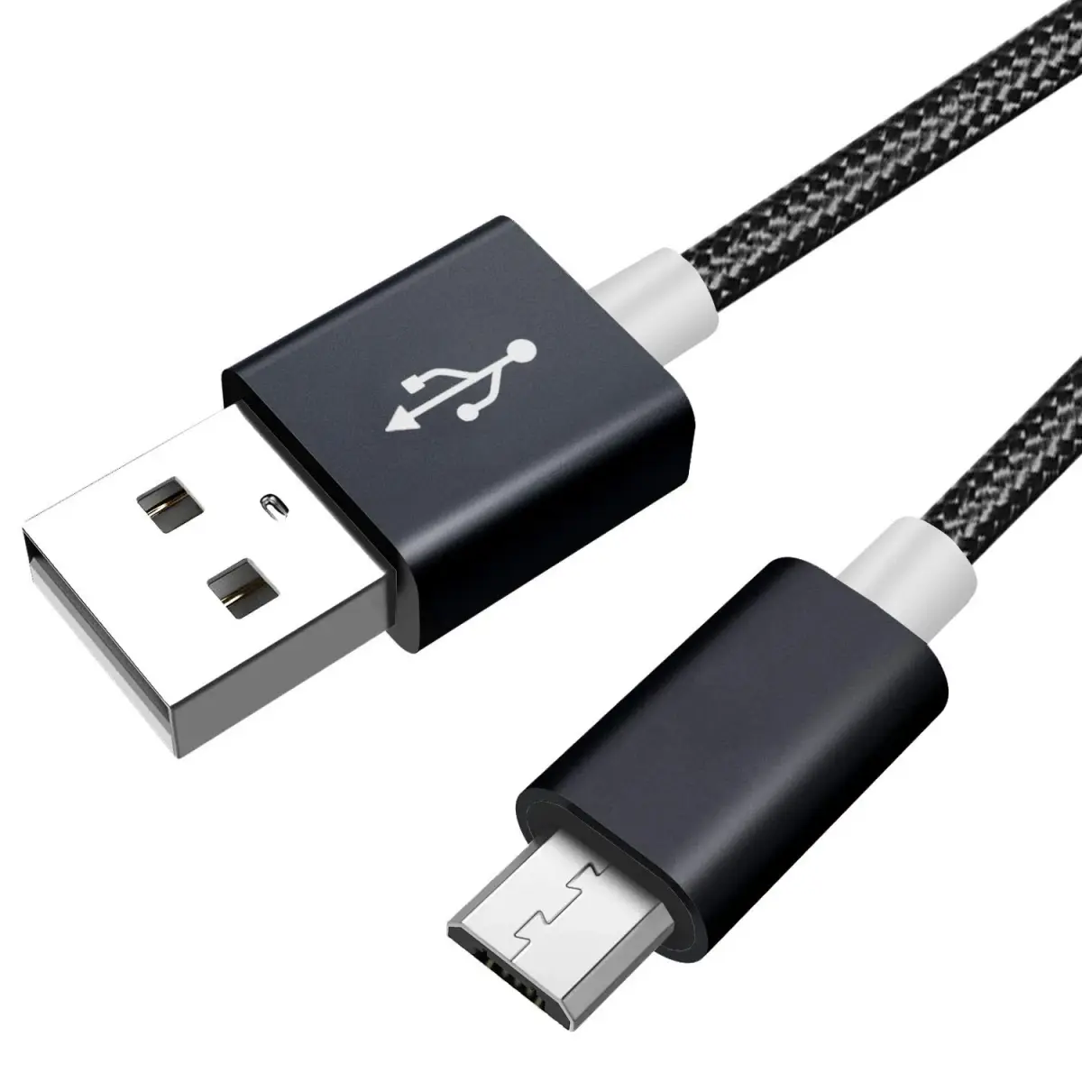 Akingdleo Black USB Charging Cable for Bose QC35 II Headphones | 1.5m (5ft) Nylon Braided - main product image