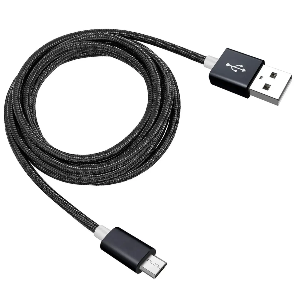 Akingdleo Black USB Charging Cable for Bose QC35 II Headphones | 1.5m (5ft) Nylon Braided - view 3