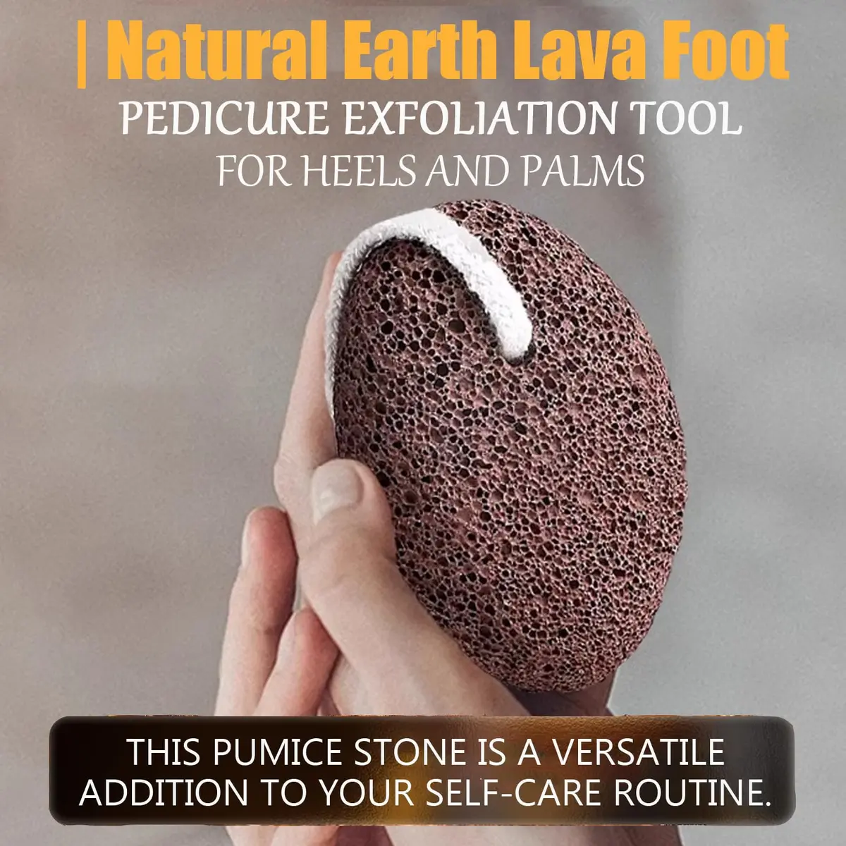 AKOAK Foot Pumice Natural Foot Scrubbing Stone | Pedicure & Foot Exfoliation Tool for Men & Women - view 2