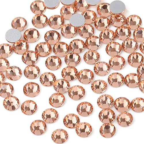 BEADSLAND Flat Back Rhinestones Champagne SS12 (3.0-3.2mm) | 1440pcs Glue-On Craft Gems - main product image