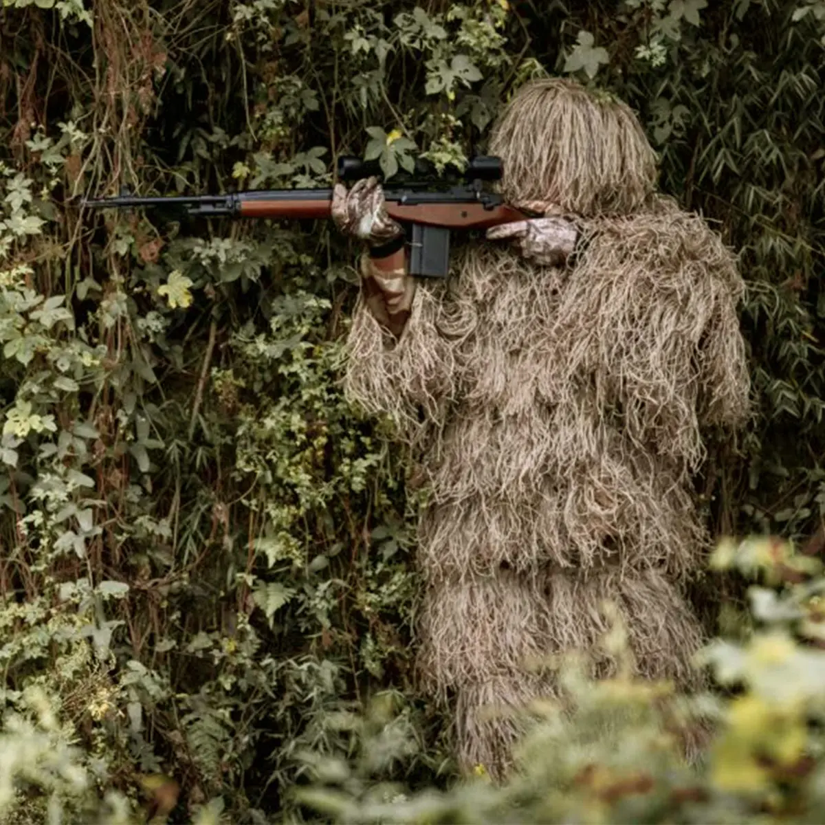 MOPHOTO 5 in 1 Ghillie Suit 3D Camouflage Hunting Suit - Jacket, Pants, Hood, Carry Bag, Youth & Adult Sizes - view 6