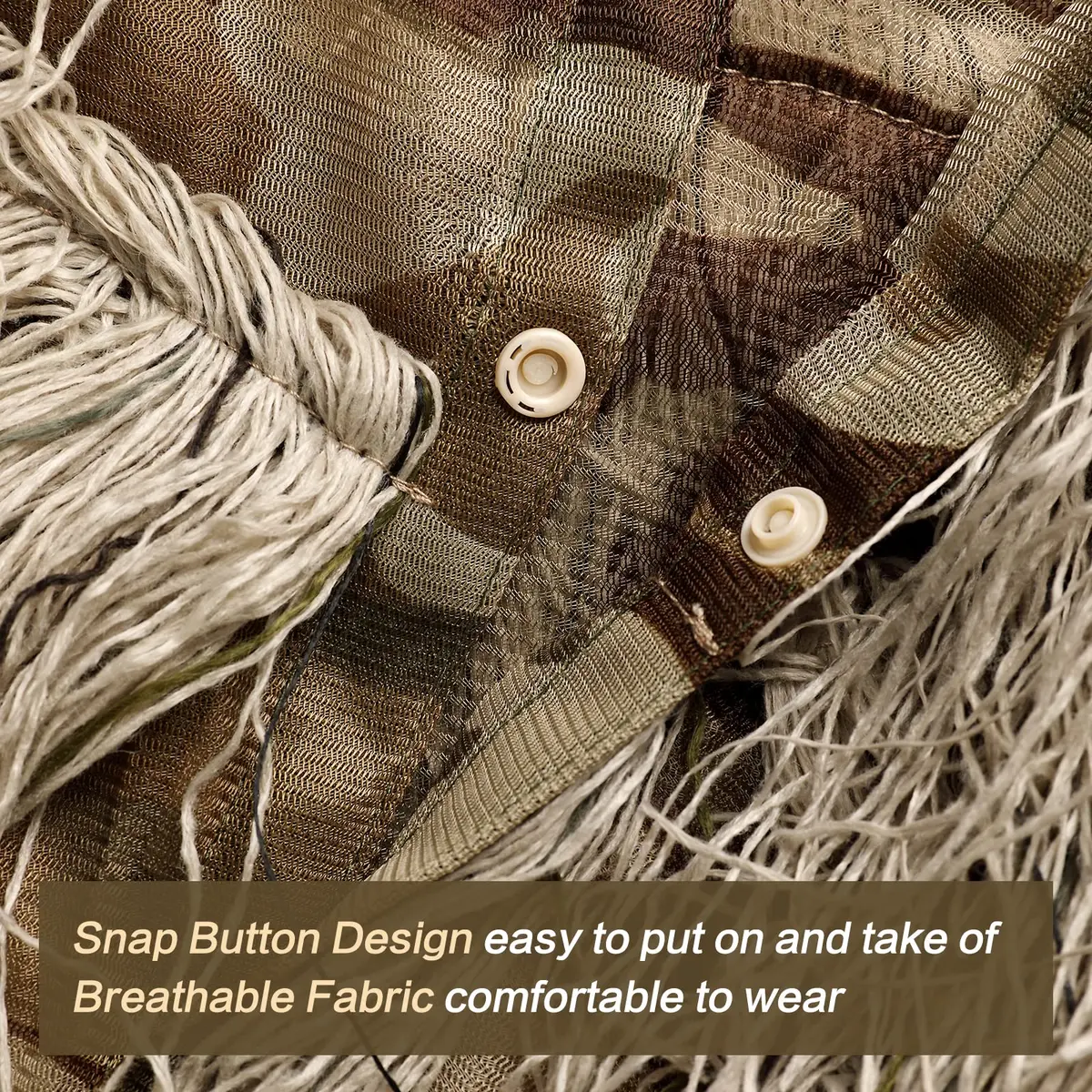 MOPHOTO 5 in 1 Ghillie Suit 3D Camouflage Hunting Suit - Jacket, Pants, Hood, Carry Bag, Youth & Adult Sizes - view 4