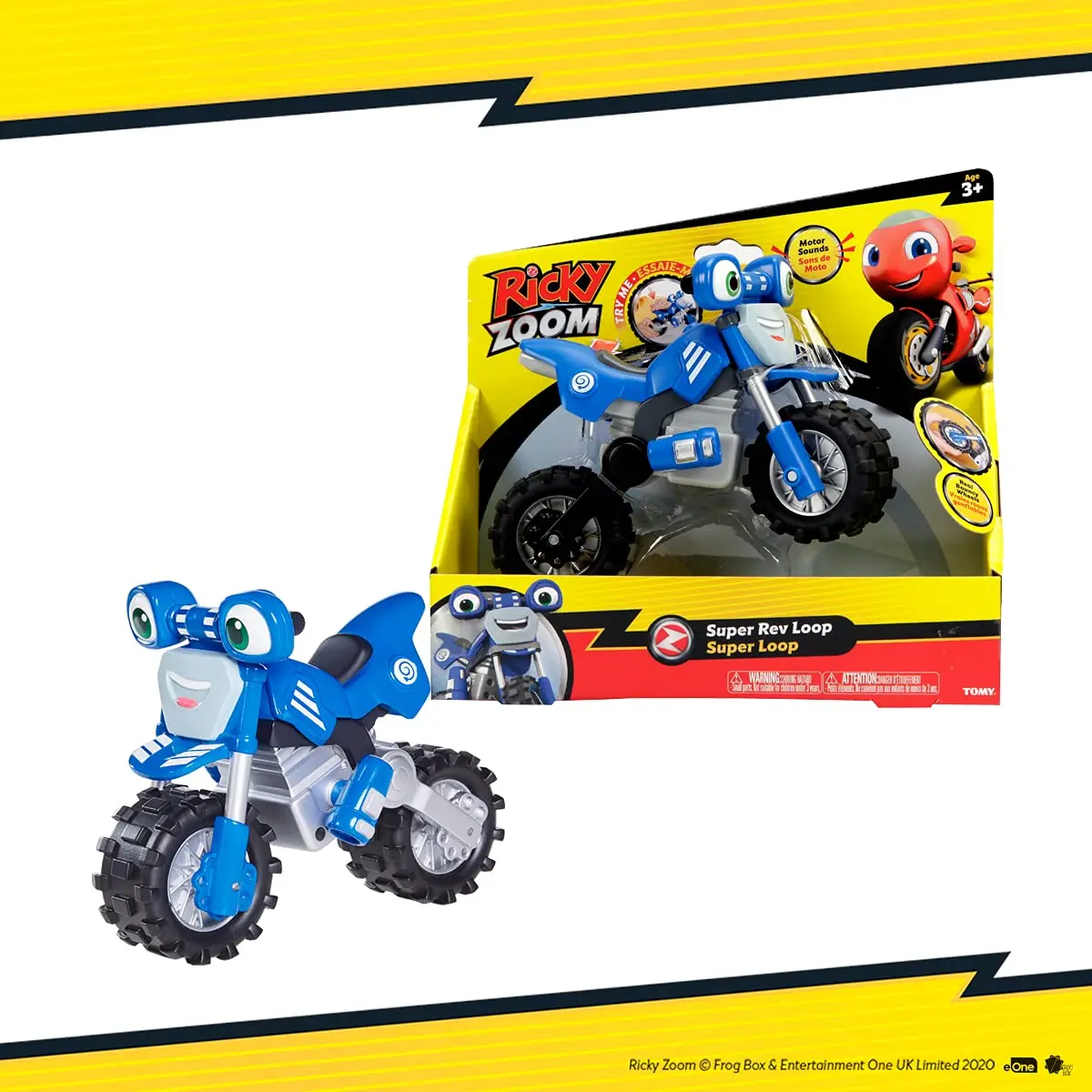 Ricky Zoom Rev & Roll Loop | 7-inch Motorized Toy Vehicle for Kids 3+ | Blue - view 6