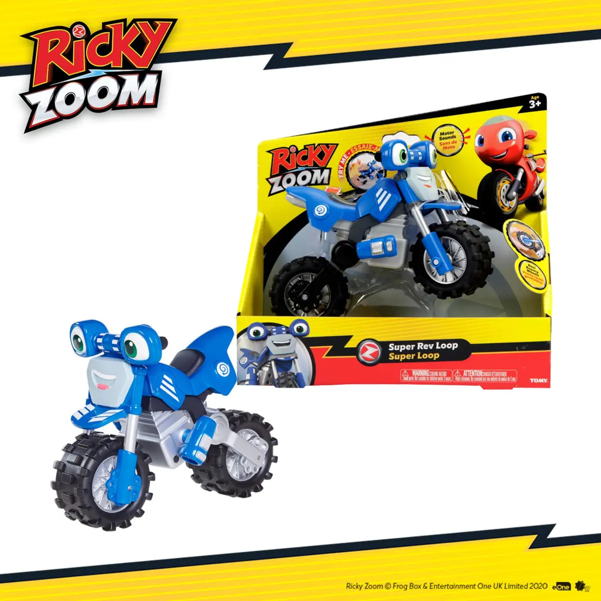 Ricky Zoom Rev & Roll Loop | 7-inch Motorized Toy Vehicle for Kids 3+ | Blue - view 7