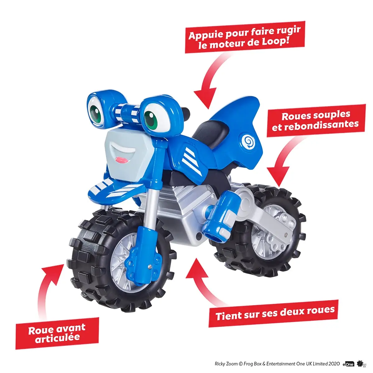 Ricky Zoom Rev & Roll Loop | 7-inch Motorized Toy Vehicle for Kids 3+ | Blue - view 2