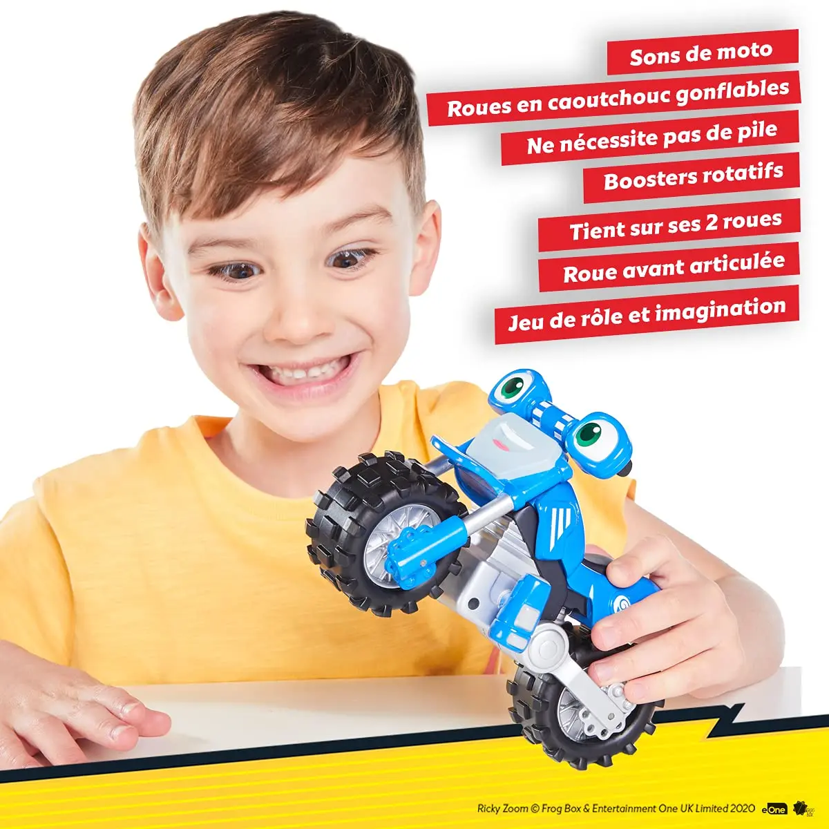 Ricky Zoom Rev & Roll Loop | 7-inch Motorized Toy Vehicle for Kids 3+ | Blue - view 4