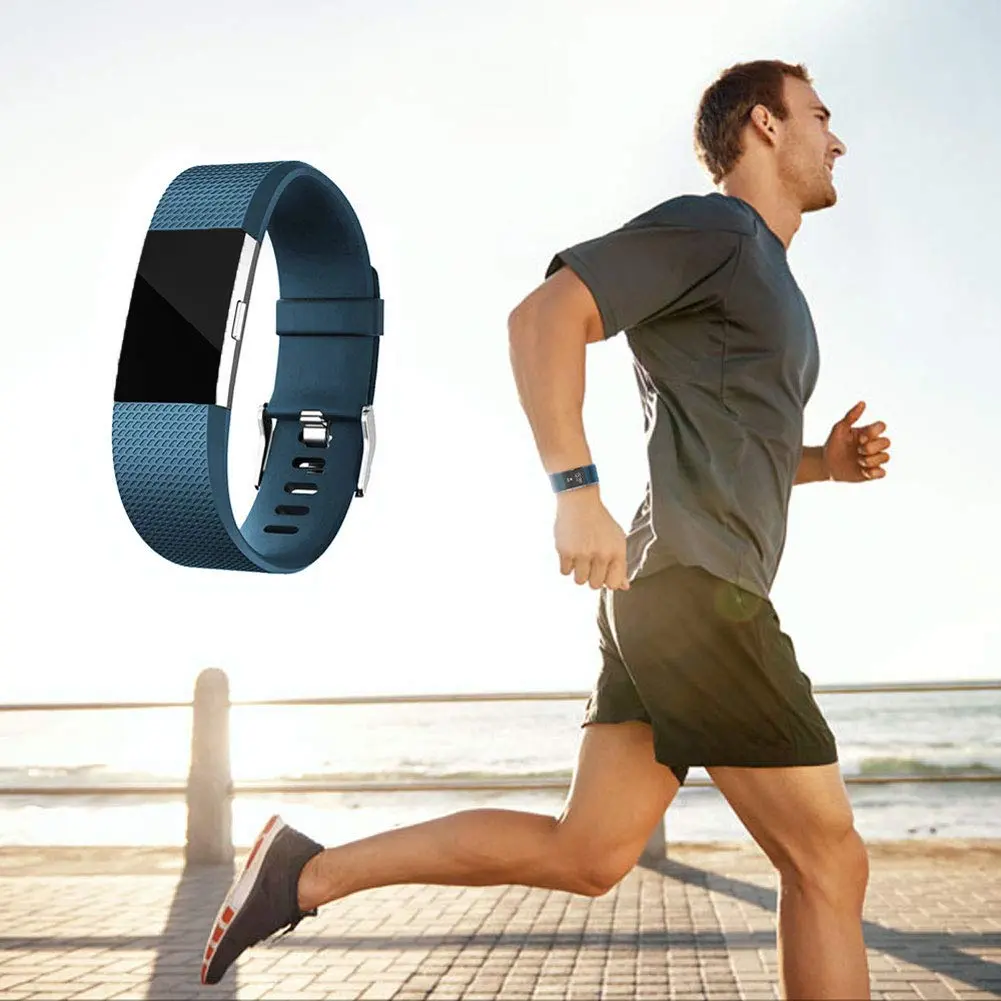 Yuuol Replacement Bands for Fitbit Charge 2, Small (14.0-16.5 cm / 5.5"-6.7") Classic Silicone Band | Waterproof & Sweat-Resistant - view 6